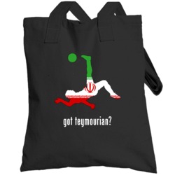 Andranik Teymourian Iran Mf Kick Football Soccer World Cup Totebag
