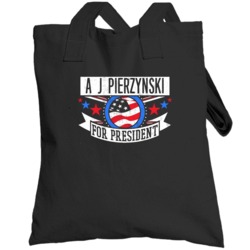 A J Pierzynski For President Chicago Funny Sports Totebag