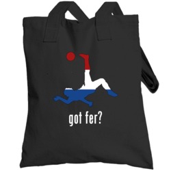 Leroy Fer Netherlands Mf Kick Football Soccer World Cup Totebag