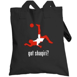 Xherdan Shaqiri Switzerland Mf Black Football Soccer World Cup Totebag