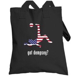 Clint Dempsey Usa Fw Black Football Soccer World Cup Totebag