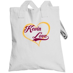 Kevin Love Love Heart Fan Cleveland Basketball Totebag