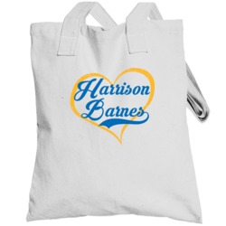 Harrison Barnes Love Heart Fan Golden State Basketball Totebag