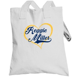 Reggie Miller Love Heart Fan Indiana Basketball Totebag