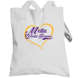Metta World Peace Love Heart Fan Los Angeles Basketball Totebag