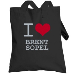 Brent Sopel I Love Heart Basketball Hockey Baseball Football Totebag
