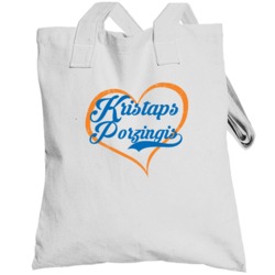 Kristaps Porzingis Love Heart Fan New York Basketball Totebag