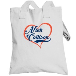 Nick Collison Love Heart Fan Oklahoma City Basketball Totebag