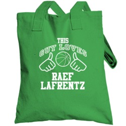 Raef Lafrentz This Guy Loves Heart Boston Basketball Totebag