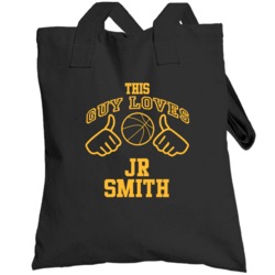 Jr Smith This Guy Loves Heart Cleveland Basketball Totebag
