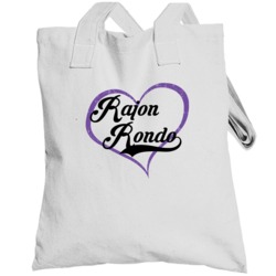 Rajon Rondo Love Heart Fan Sacramento Basketball Totebag