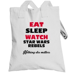Eat Sleep Watch Star Wars Rebels Sci Fi Cult Tv Show Totebag