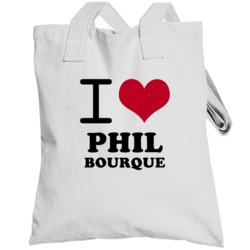 Phil Bourque New York Buffalo Hockey Sports I Heart Love Totebag