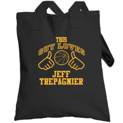 Jeff Trepagnier This Guy Loves Heart Cleveland Basketball Totebag