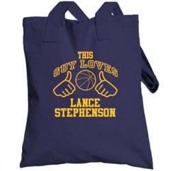 Lance Stephenson This Guy Loves Heart Indiana Basketball Totebag
