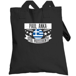 Paul Anka For President Greece Greek Name Actor Sports Totebag