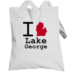 Lake George Michigan I Love Heart State Totebag