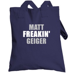 Matt Geiger Freakin Basketball Sports Charlotte Totebag