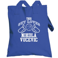 Nikola Vucevic This Guy Loves Heart Orlando Basketball Totebag