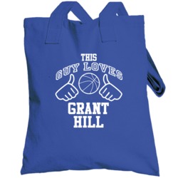 Grant Hill This Guy Loves Heart Orlando Basketball Totebag
