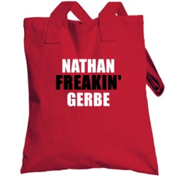 Nathan Gerbe Freakin Hockey Carolina Sports Totebag