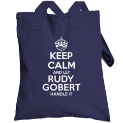 Rudy Gobert Keep Calm Let Player Handle It Utah Basketball Totebag