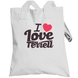 Terrell I Love Boyfriend Girlfriend First Name Cool Valentines Totebag
