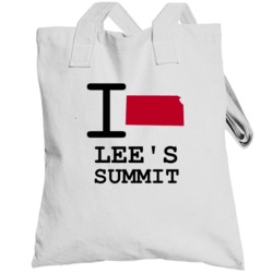 Lee's Summit Missouri I Heart Love State Totebag