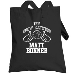 Matt Bonner This Guy Loves Heart San Antonio Basketball Totebag