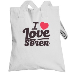 Soren I Love Boyfriend Girlfriend First Name Cool Valentines Totebag