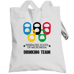 Federated States Of Micronesia Drinking Team Olympic Ring Beer Tab Gam