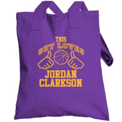 Jordan Clarkson This Guy Loves Heart Los Angeles Basketball Totebag