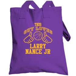 Larry Nance Jr This Guy Loves Heart Los Angeles Basketball Totebag