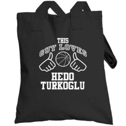 Hedo Turkoglu This Guy Loves Heart San Antonio Basketball Totebag