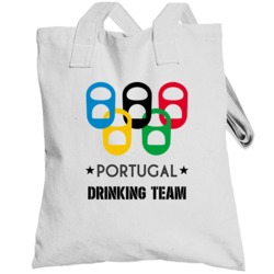 Portugal Drinking Team Olympic Ring Beer Tab Games Totebag