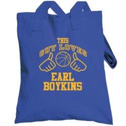 Earl Boykins This Guy Loves Heart Golden State Basketball Totebag