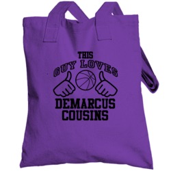 Demarcus Cousins This Guy Loves Heart Sacramento Basketball Totebag