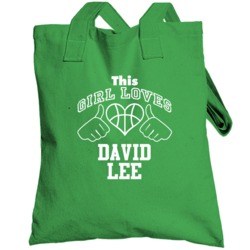 David Lee This Girl Loves Heart Boston Basketball Totebag