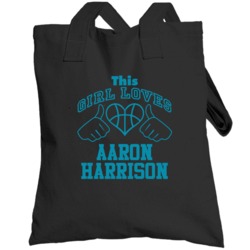 Aaron Harrison This Girl Loves Heart Charlotte Basketball Totebag