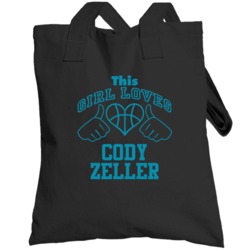 Cody Zeller This Girl Loves Heart Charlotte Basketball Totebag