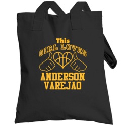 Anderson Varejao This Girl Loves Heart Cleveland Basketball Totebag