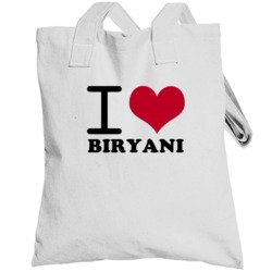 I Love Biryani Classic Heart Food Lover Totebag