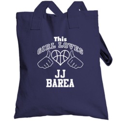 Jj Barea This Girl Loves Heart Dallas Basketball Totebag