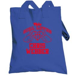 Chris Webber This Girl Loves Heart Detroit Basketball Totebag