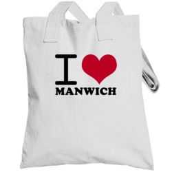 I Love Manwich Classic Heart Food Lover Totebag