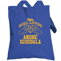 Andre Iguodala This Girl Loves Heart Golden State Basketball Totebag