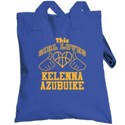 Kelenna Azubuike This Girl Loves Heart Golden State Basketball Totebag