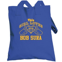 Bob Sura This Girl Loves Heart Golden State Basketball Totebag