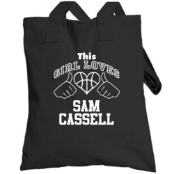 Sam Cassell This Girl Loves Heart Milwaukee Basketball Totebag