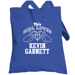 Kevin Garnett This Girl Loves Heart Minnesota Basketball Totebag